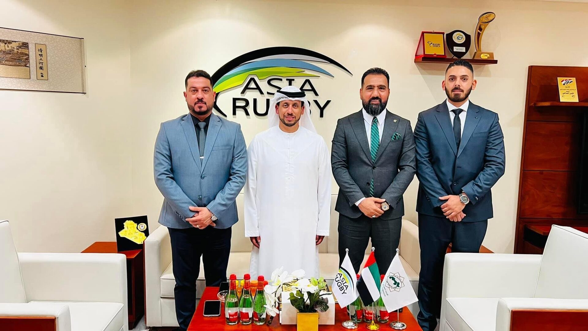 رئيس الاتحاد الآسيوي يستقبل وفد اتحاد الركبي ويبحث سبل تطوير اللعبة في العراق