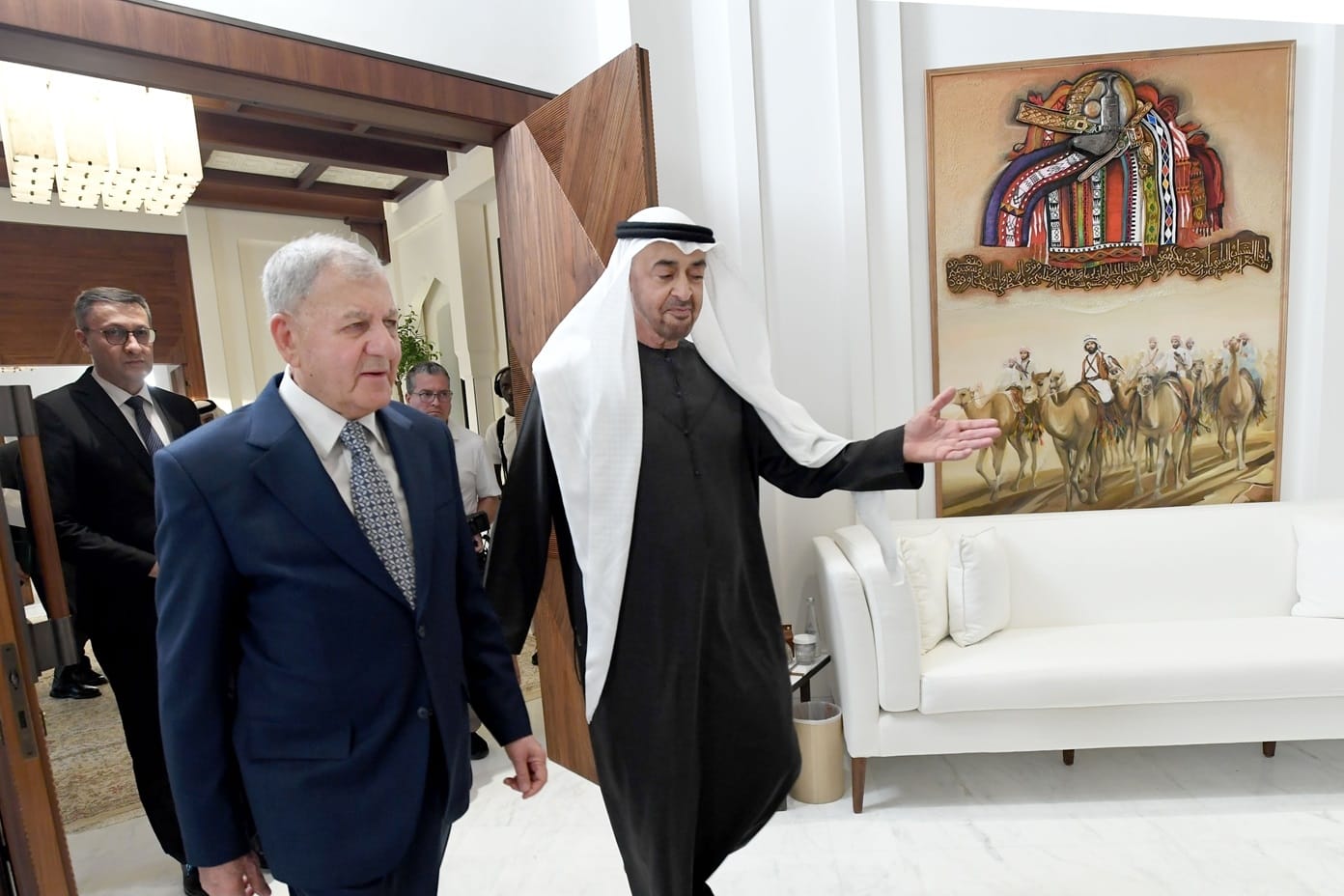 رئيس الجمهورية يثمن موقف الإمارات الداعم للعراق وشعبه منذ التغيير